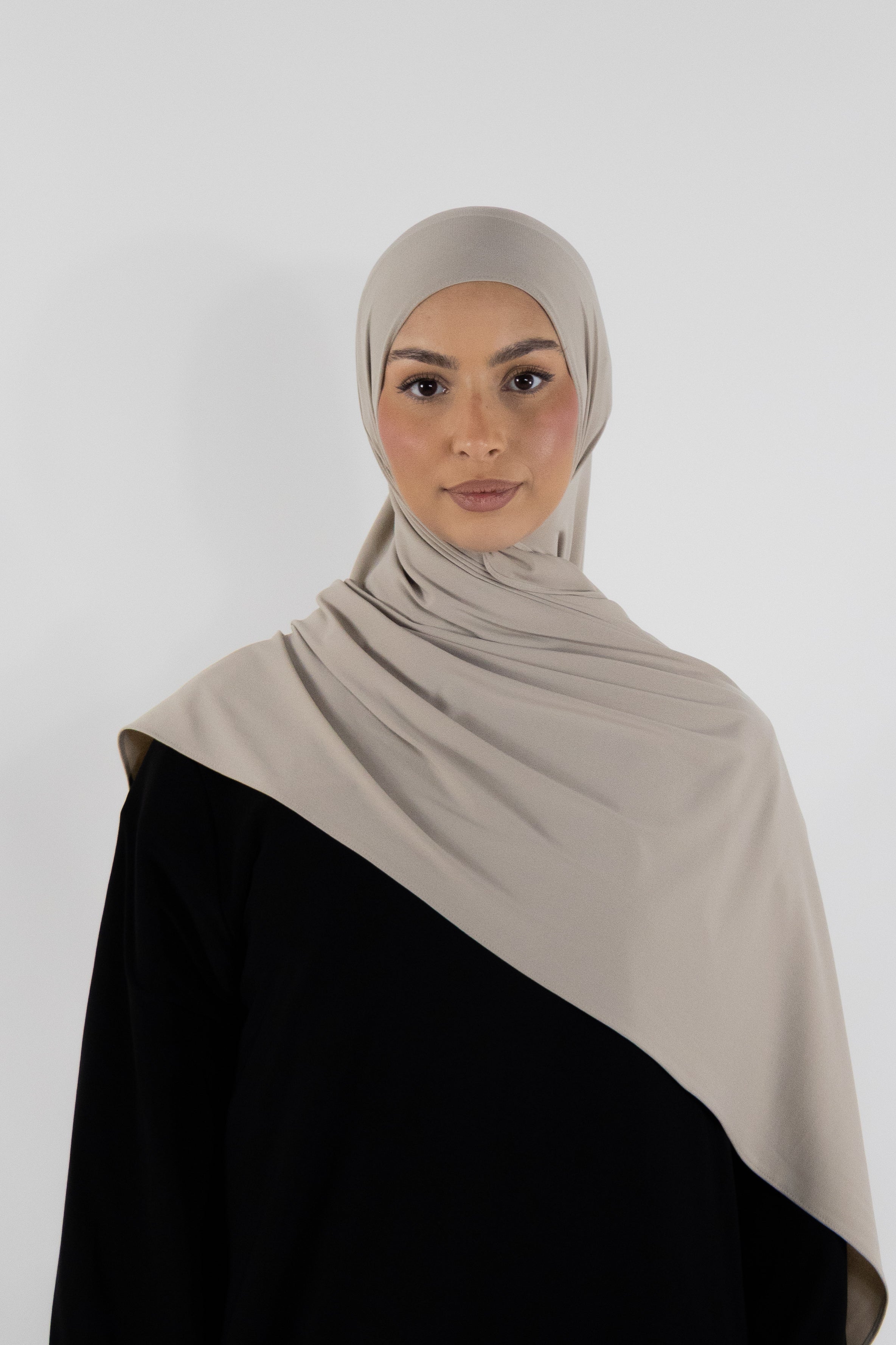 Hijab en jersey premium - Stone