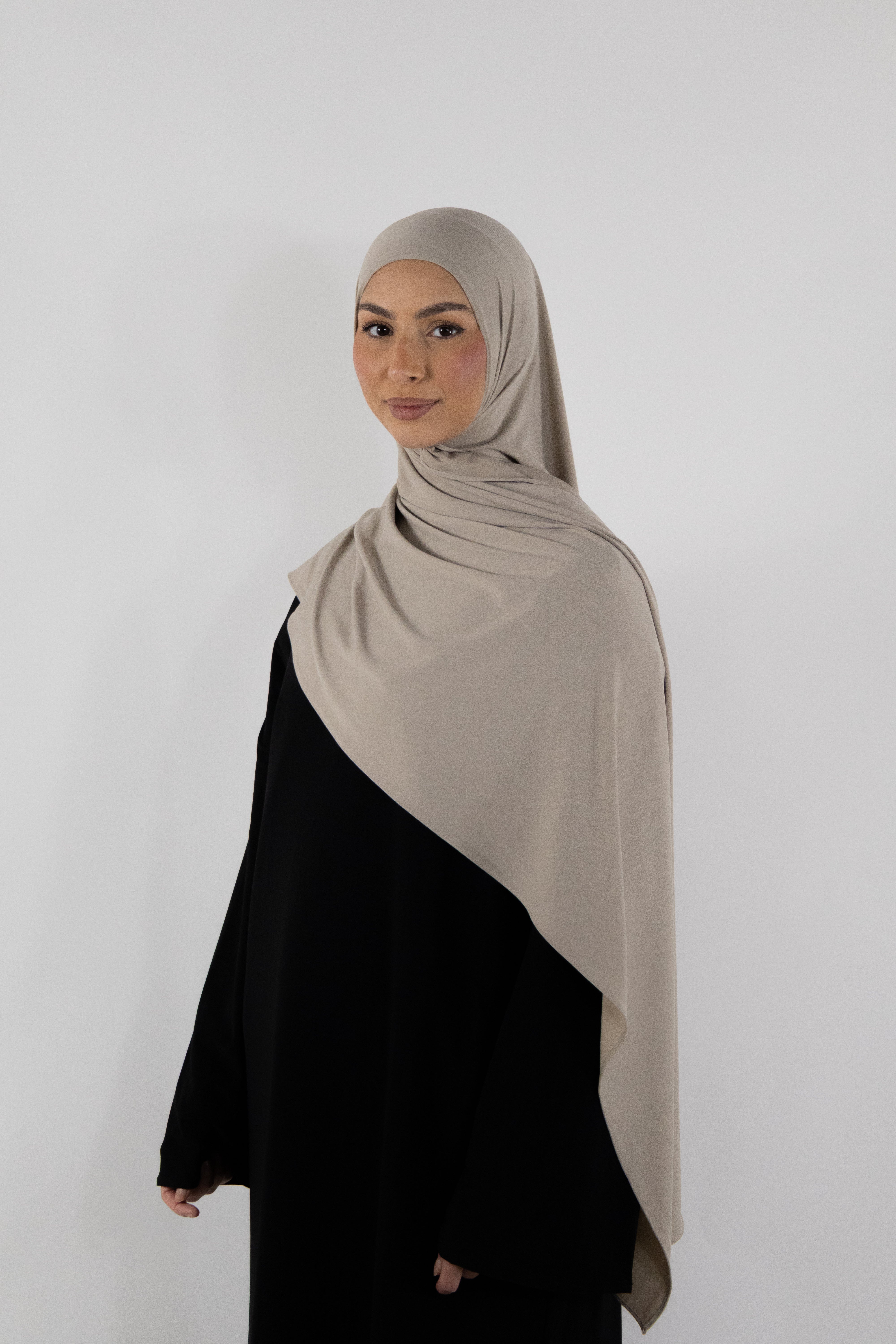 Hijab en jersey premium - Stone