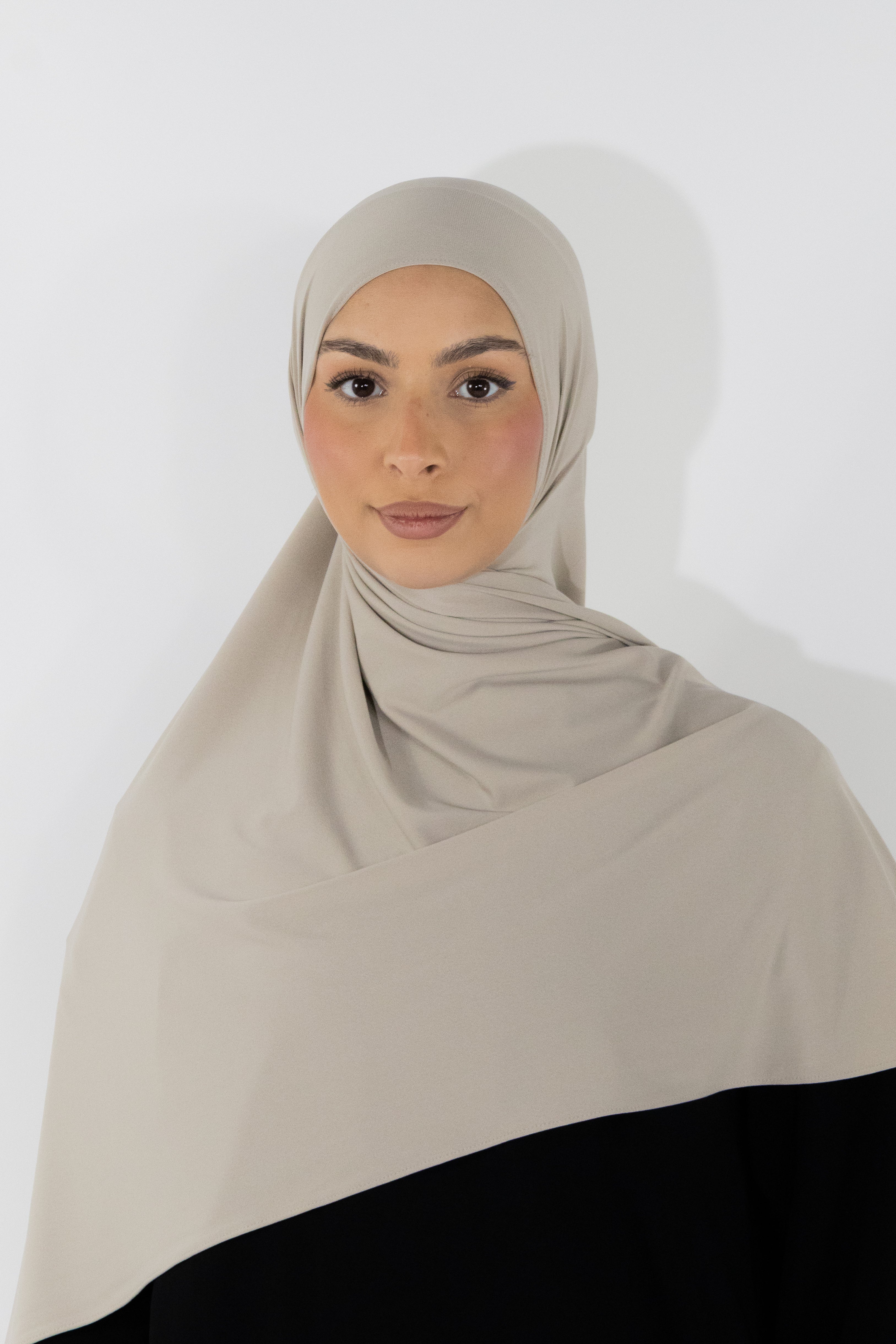Hijab en jersey premium - Stone