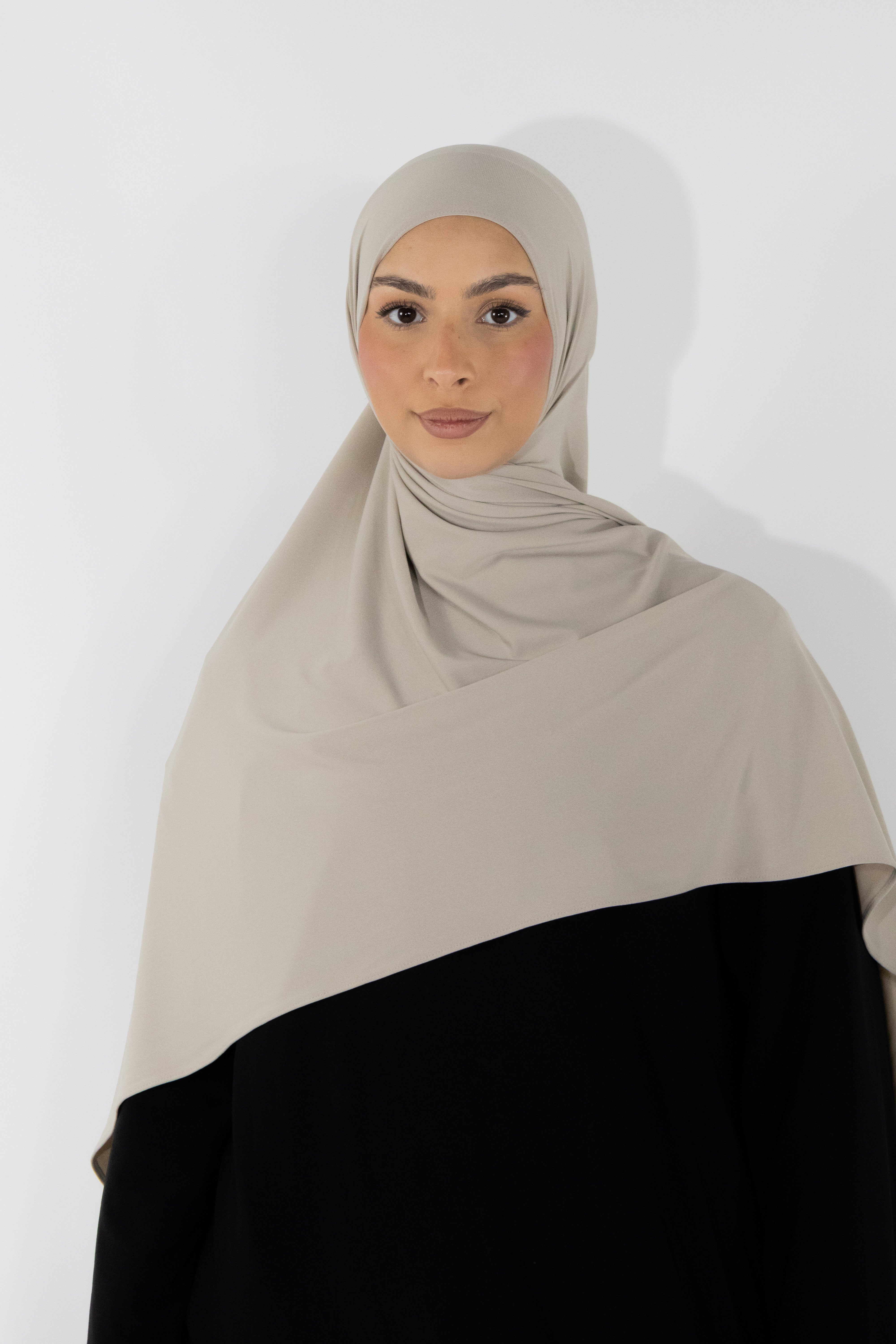 Hijab en jersey premium - Stone