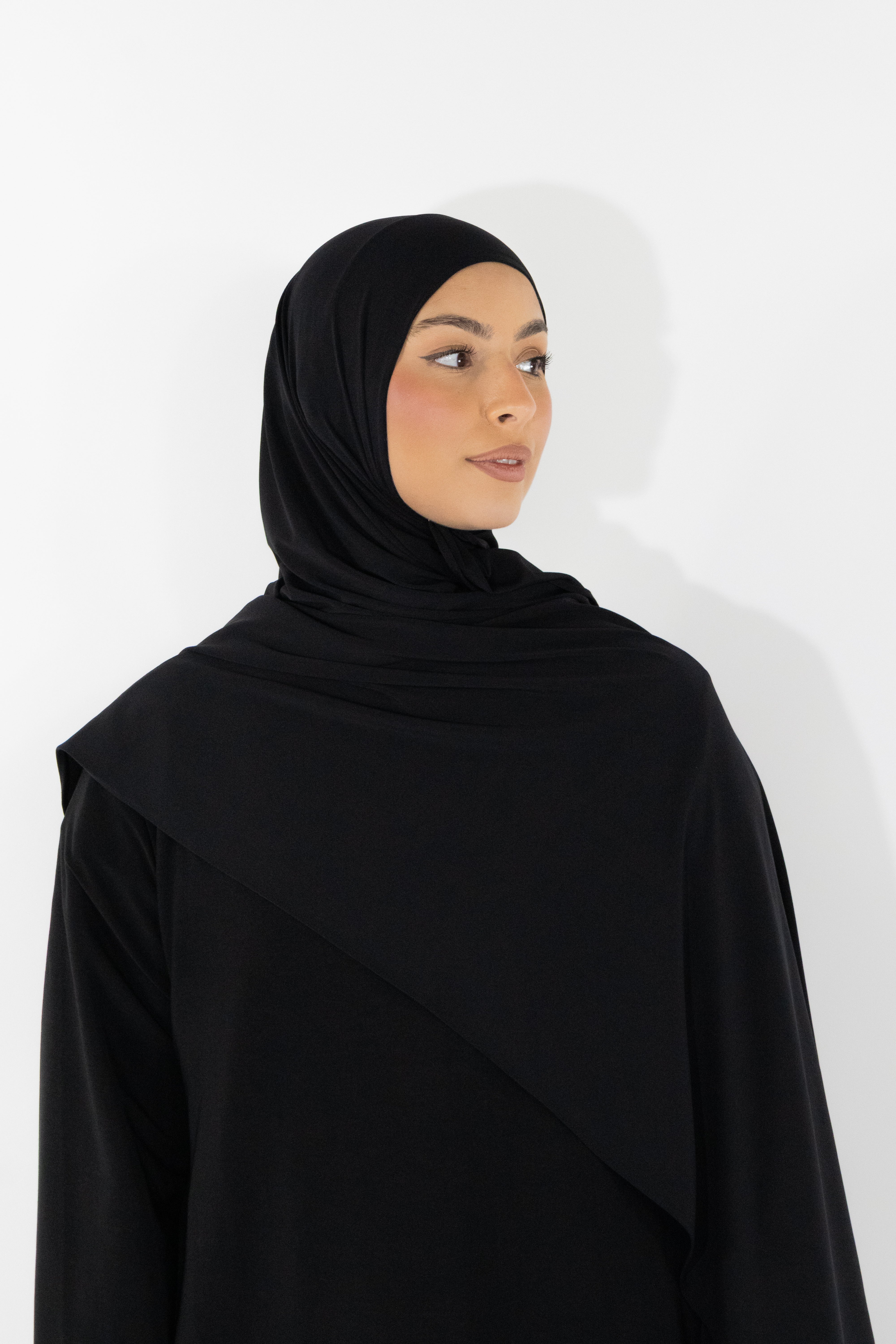 Premium jersey hijab - Onyx
