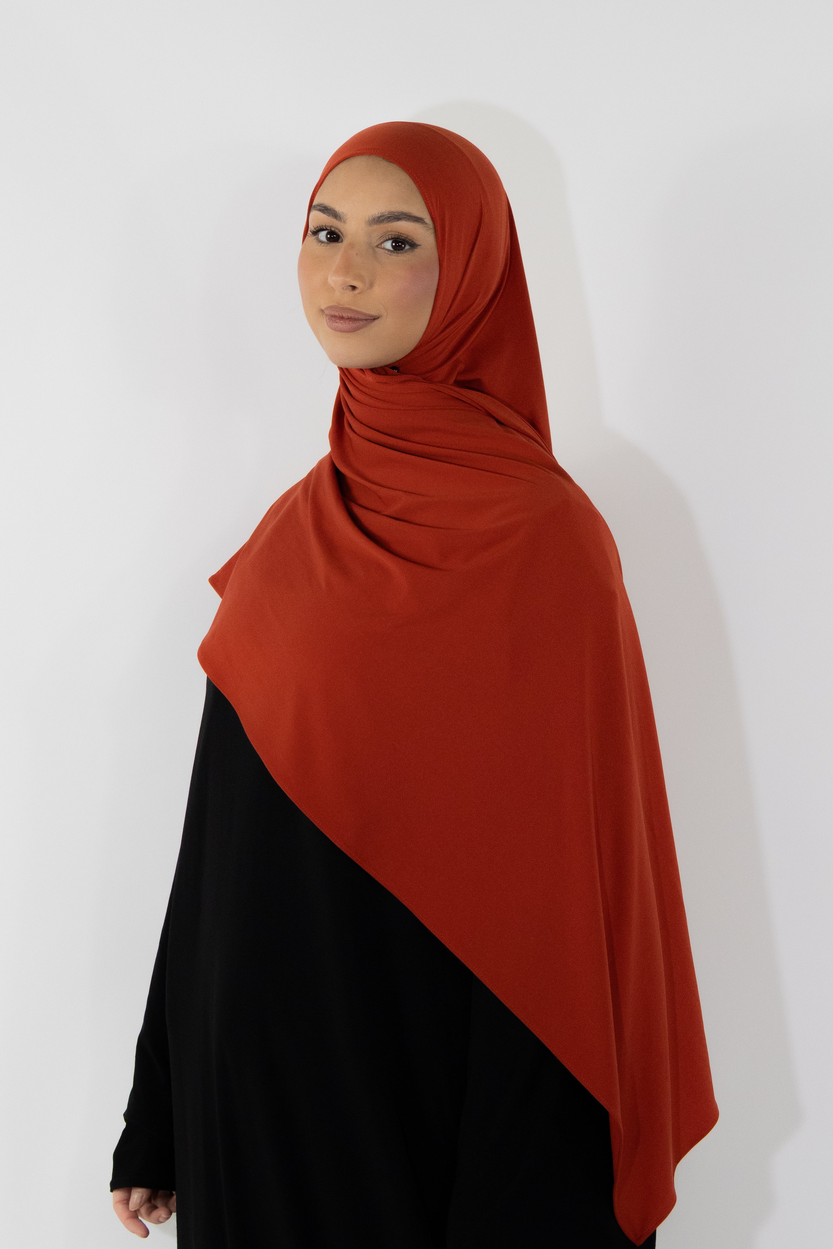 Hijab en jersey premium - Rust