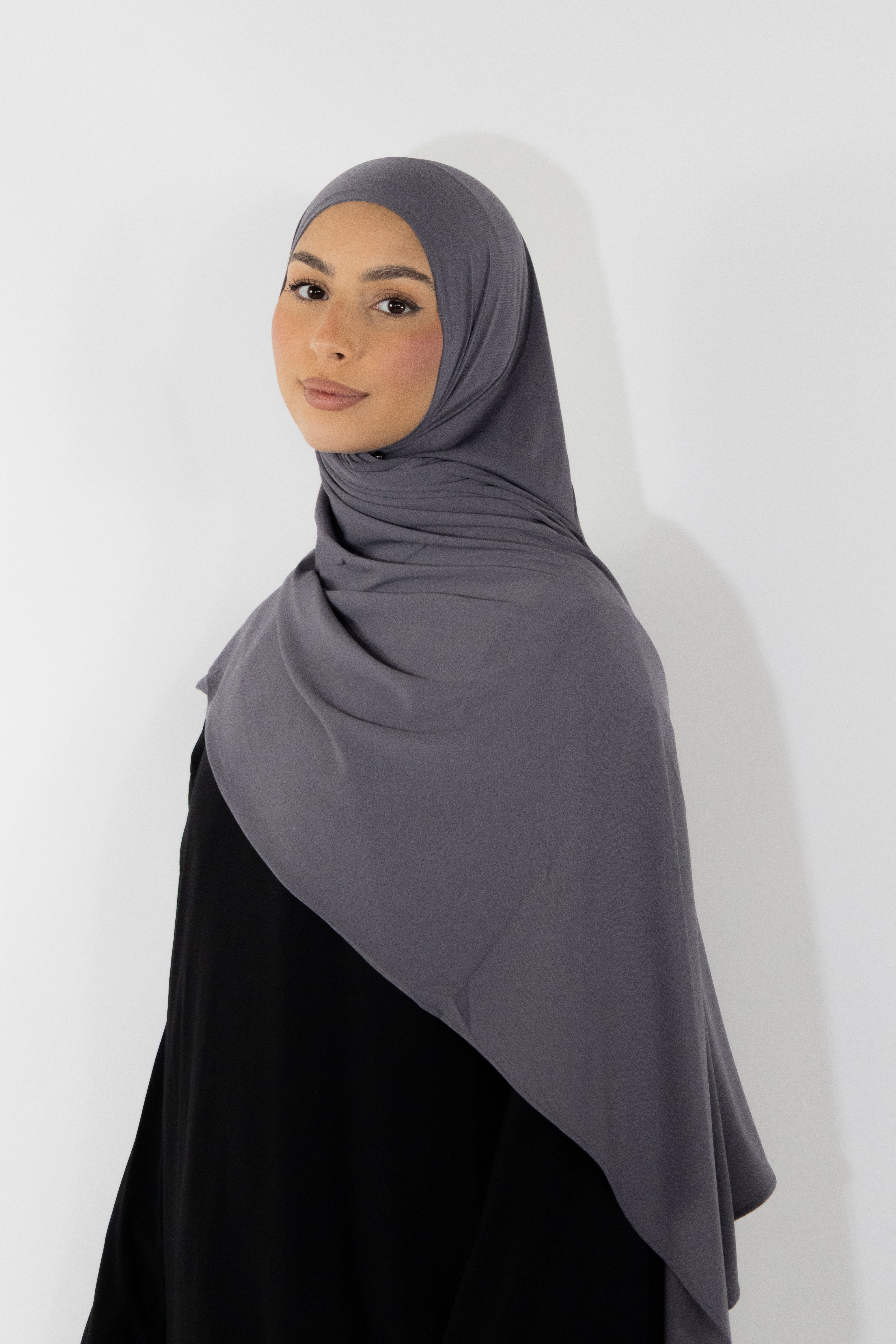 Hijab en jersey premium - Graphite