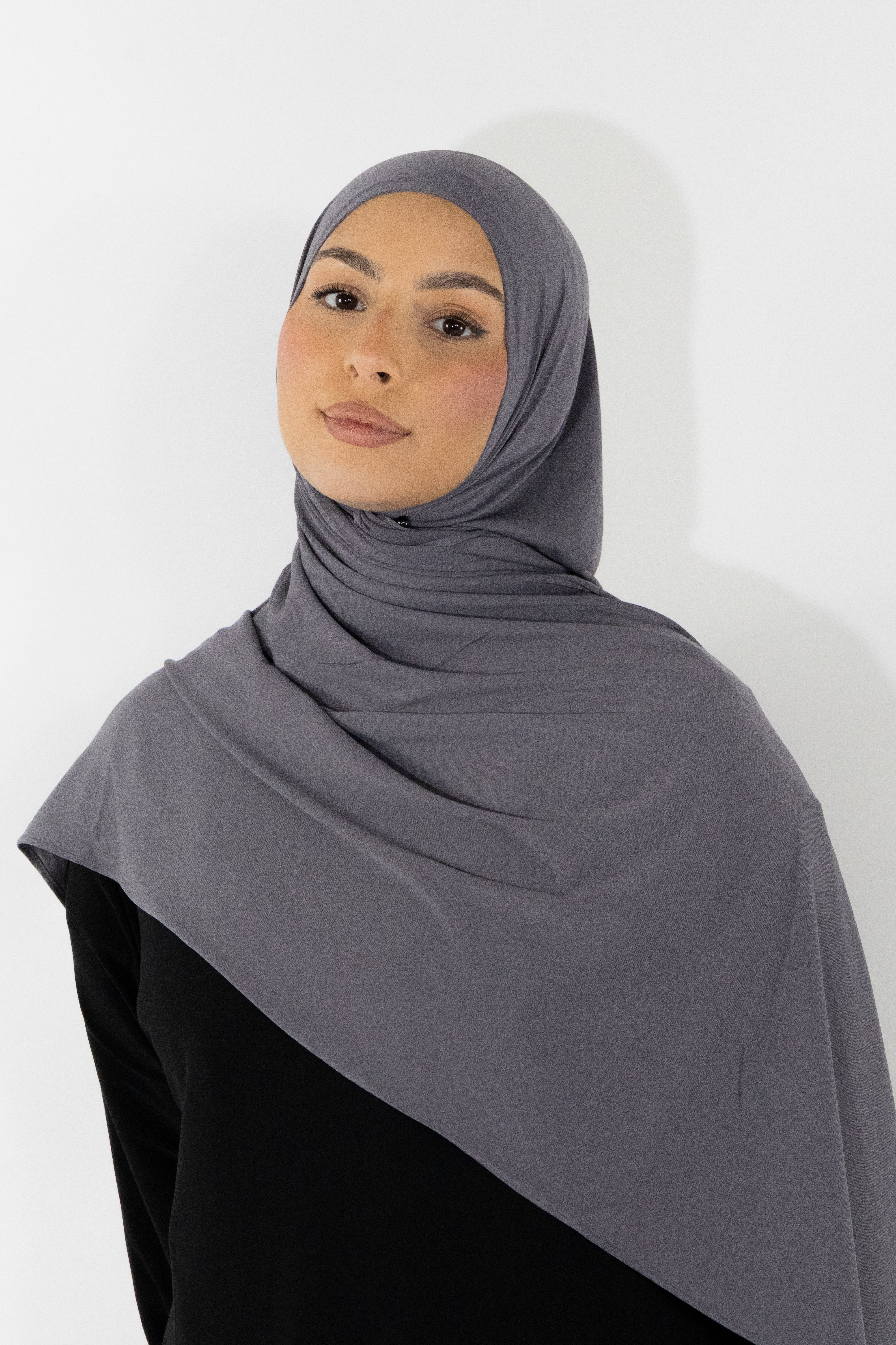 Hijab en jersey premium - Graphite