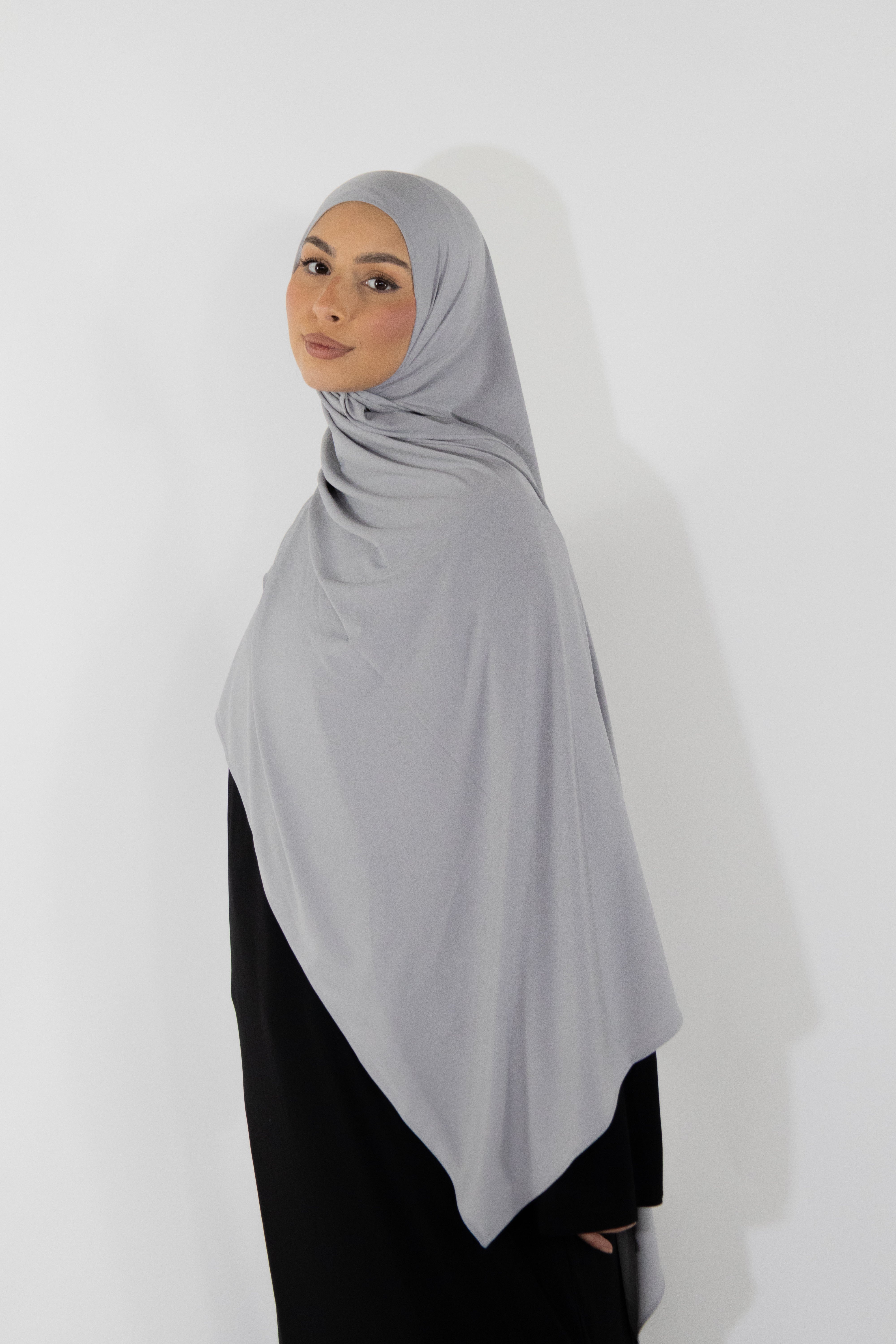 Hijab en jersey premium - Silver