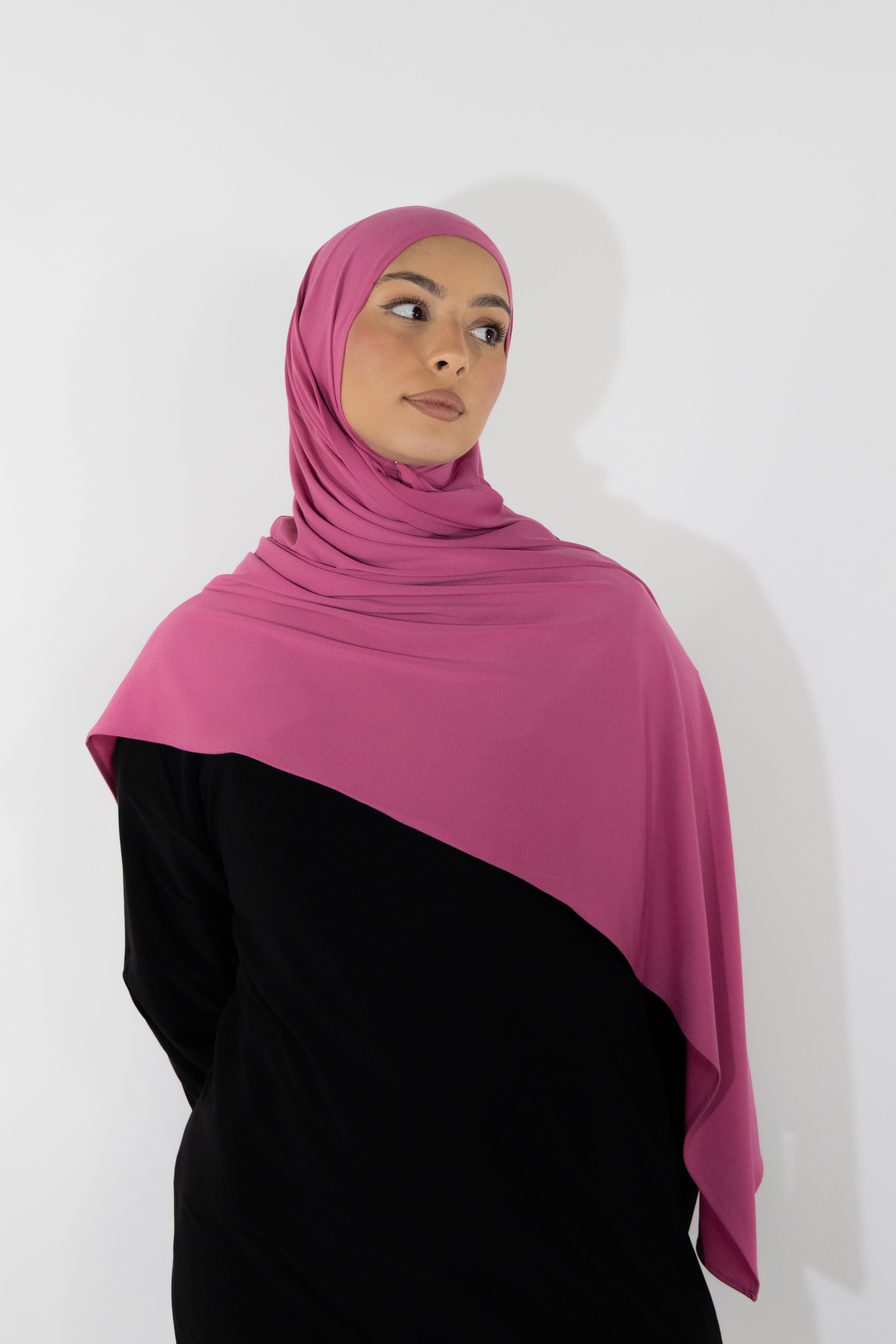 Hijab en jersey premium - Magenta