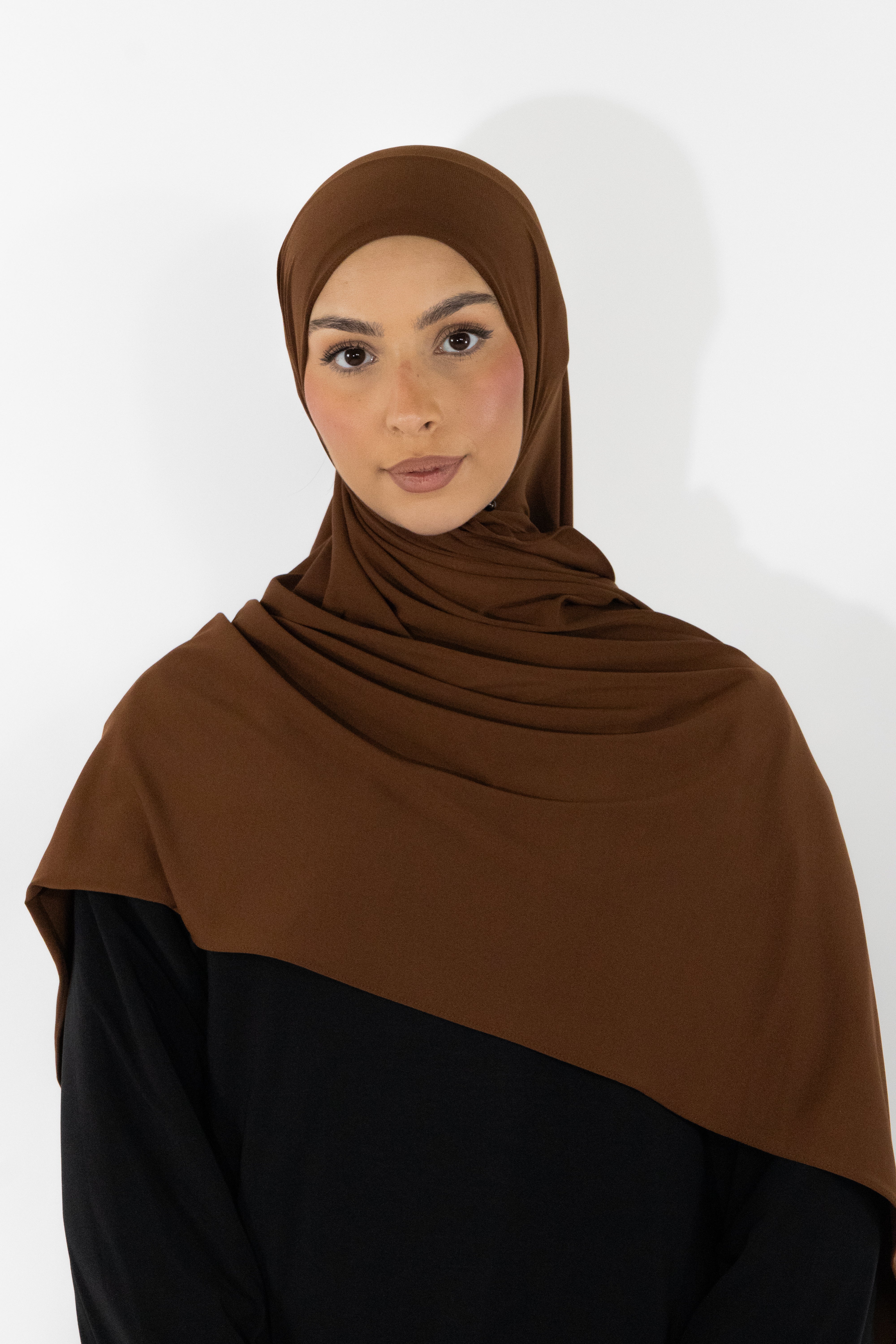 Hijab en jersey premium - Coffee