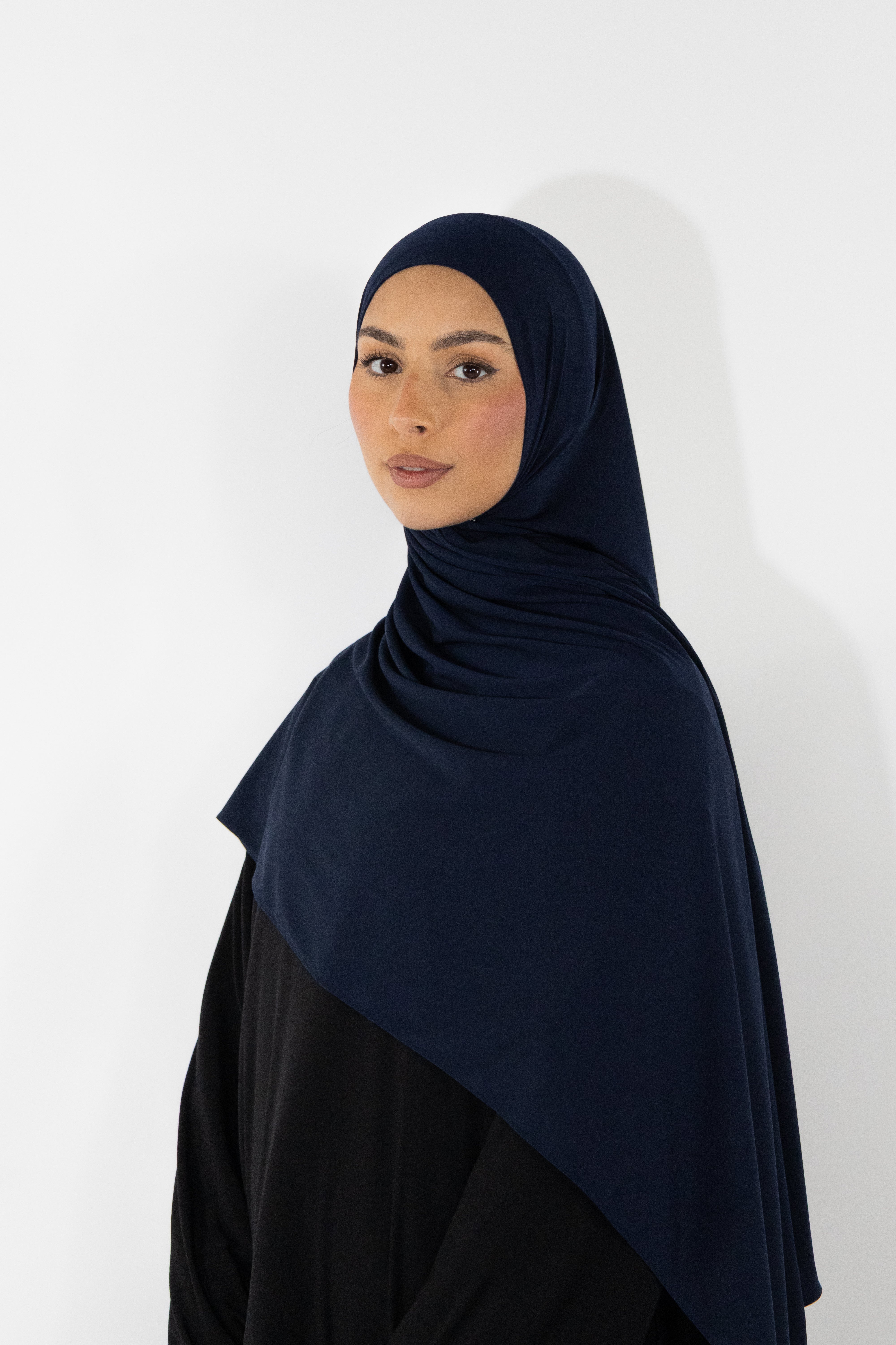 Hijab en jersey premium - Navy