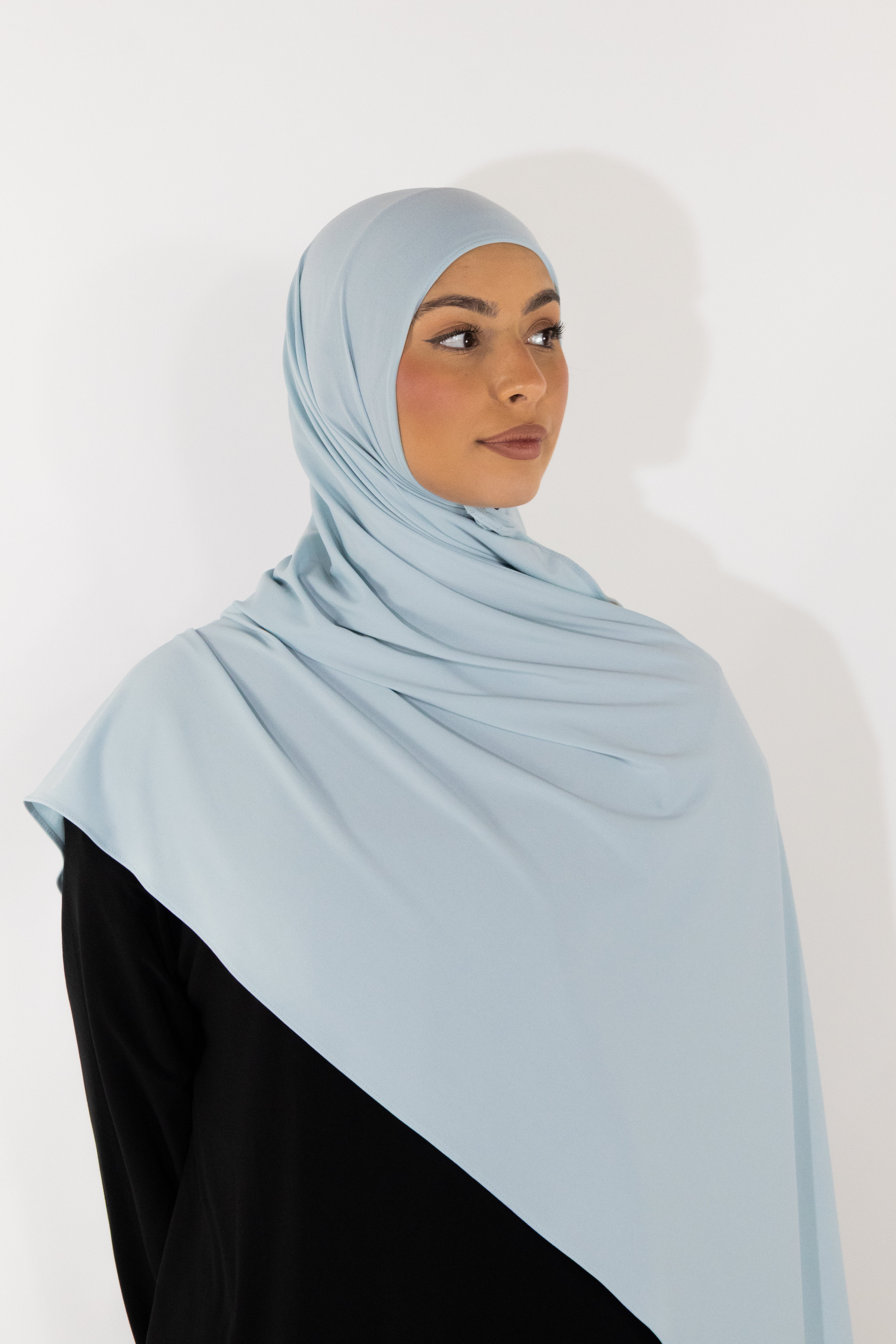 Premium Jersey Hijab - Aqua