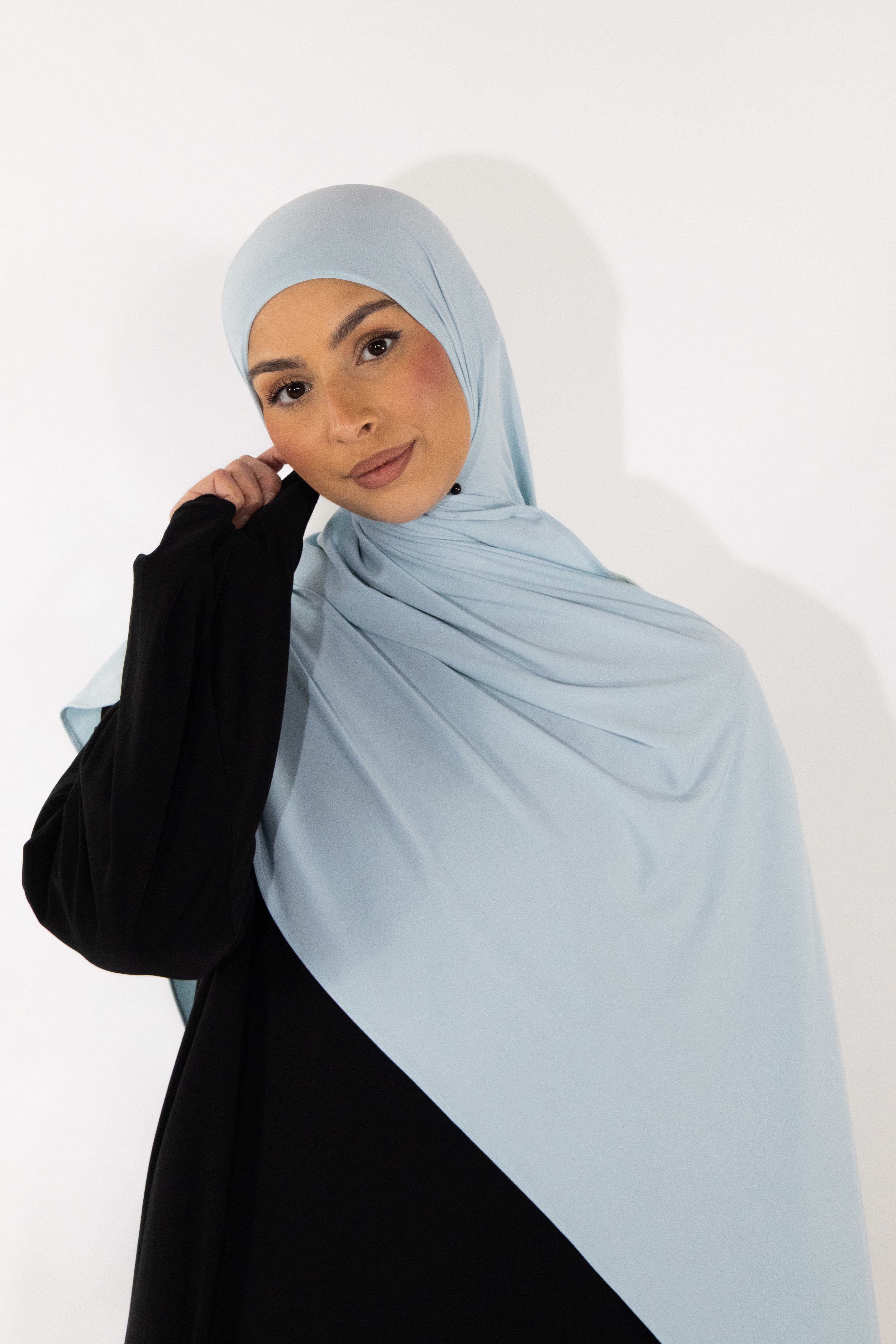 Premium Jersey Hijab - Aqua