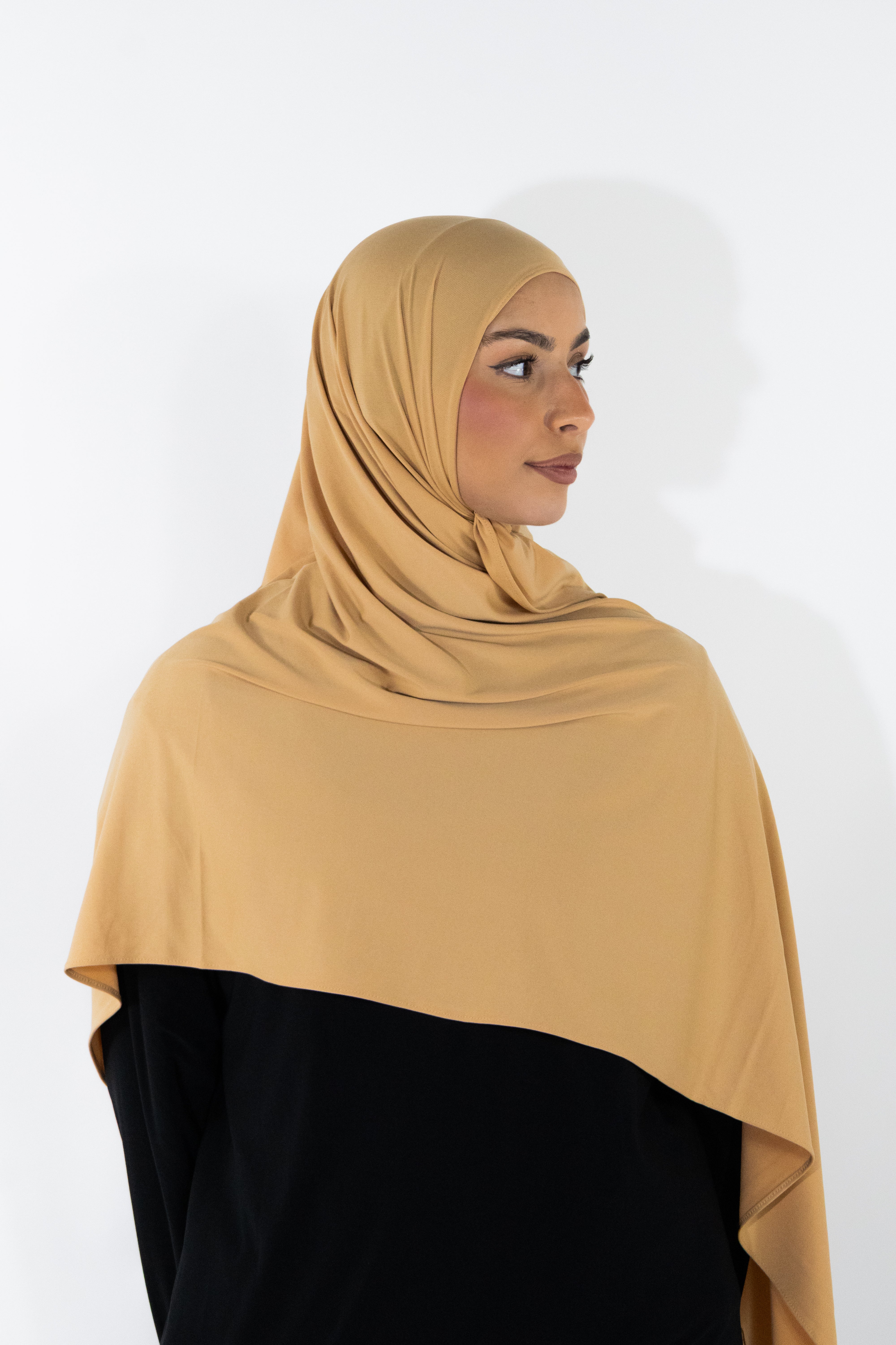 Hijab en jersey premium - Camel