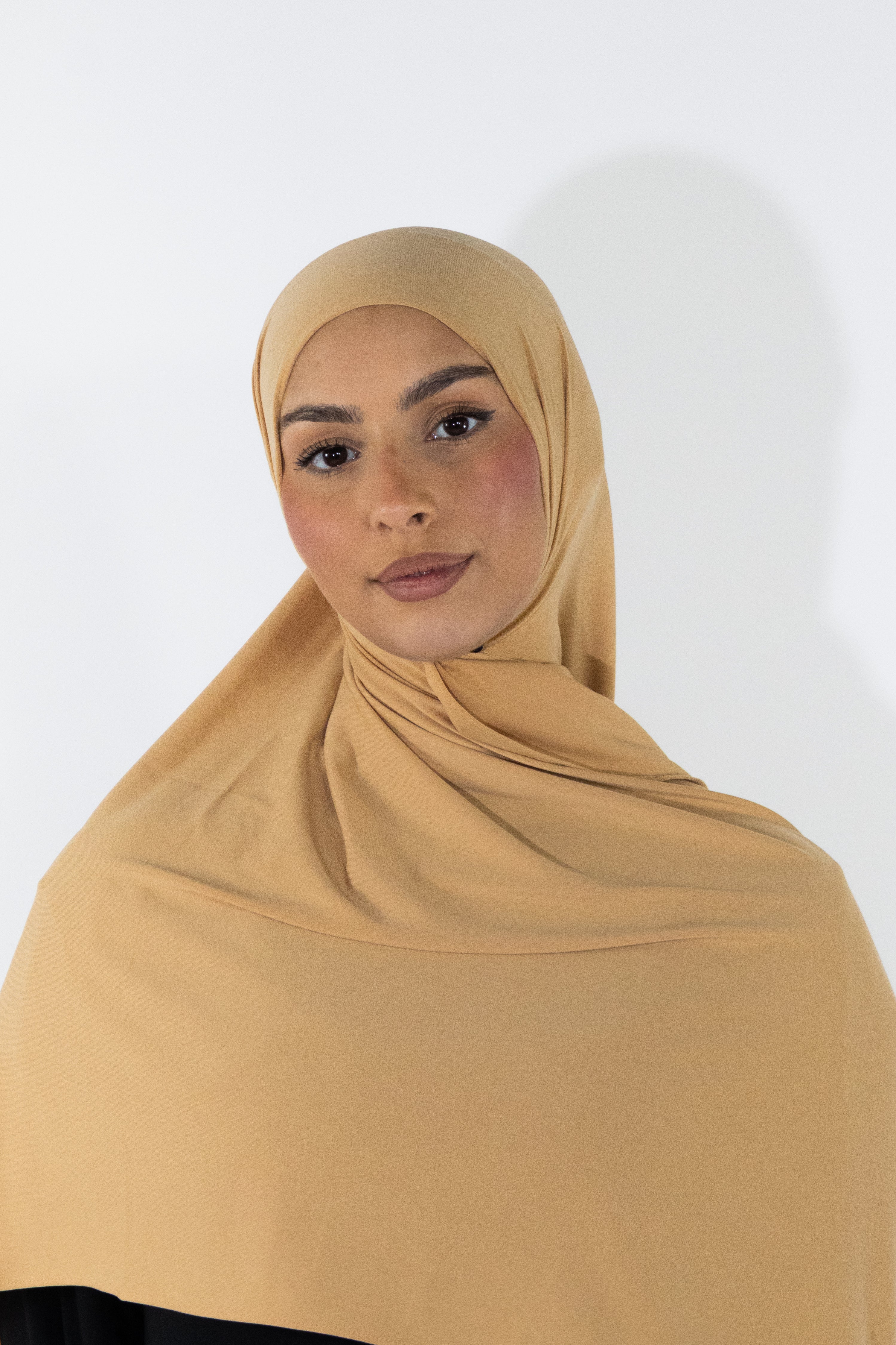 Hijab en jersey premium - Camel